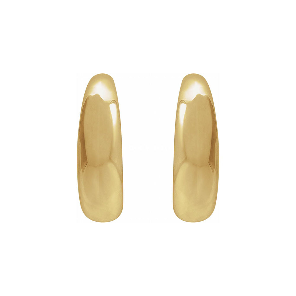 14K Yellow Gold 14.4 mm Hoop Earrings