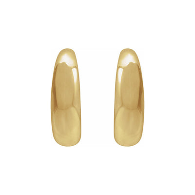 14K Yellow Gold 14.4 mm Hoop Earrings