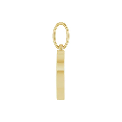14K Yellow Gold .02 CTW Natural Diamond Blank Paw Print Heart Pendant