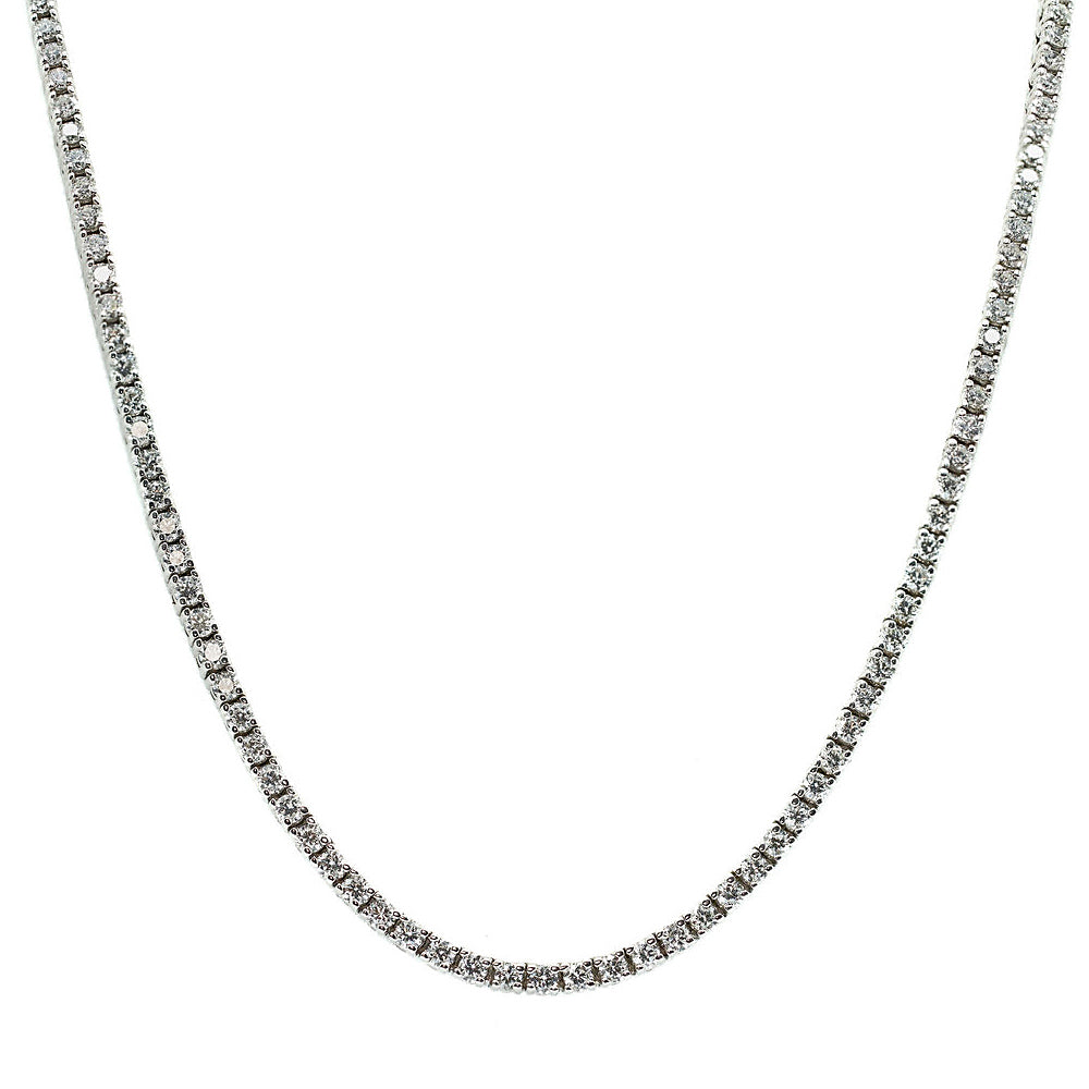 The Amelie -14K White Gold Diamond Tennis Necklace