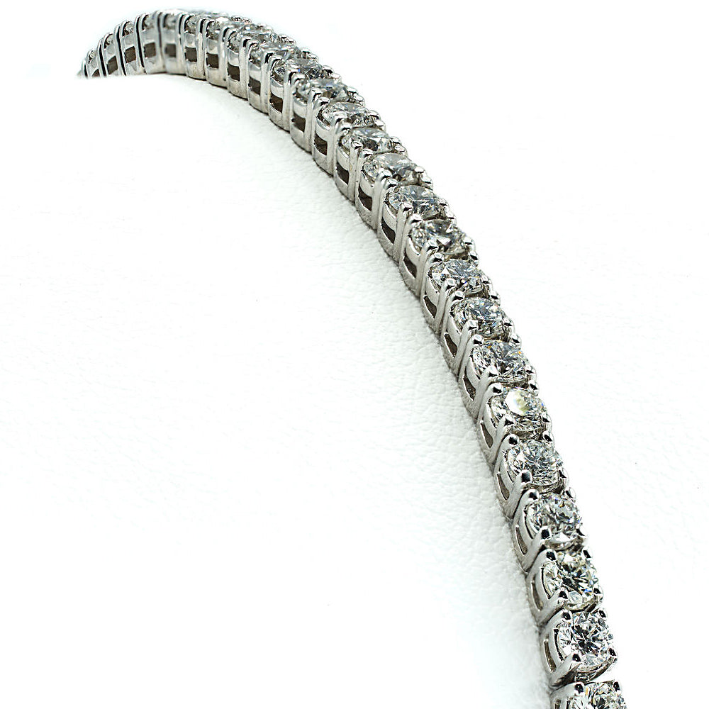 The Evert - 14K White Gold 5CT Diamond Tennis Bracelet