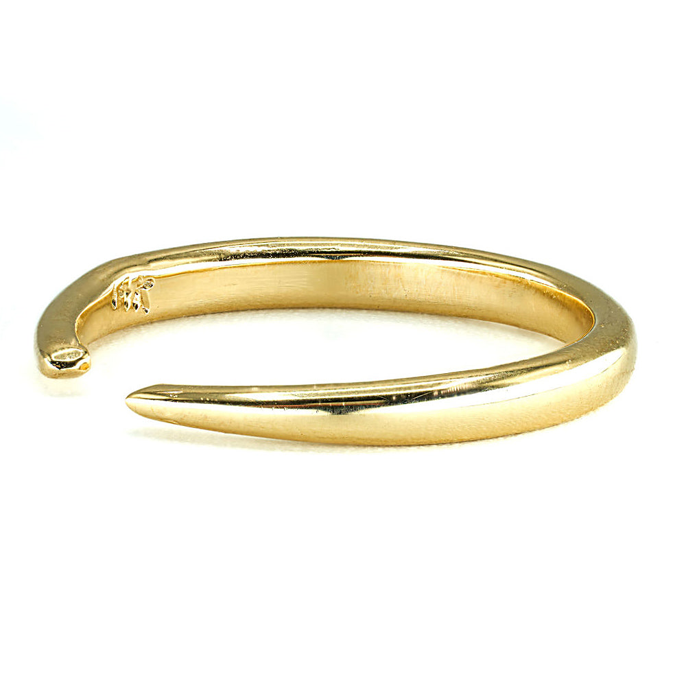 The Kaysie - 14K Yellow Gold Open Plain Cuff Ring
