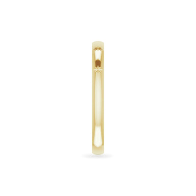 The Paige - 14K Yellow Stackable Starburst Ring